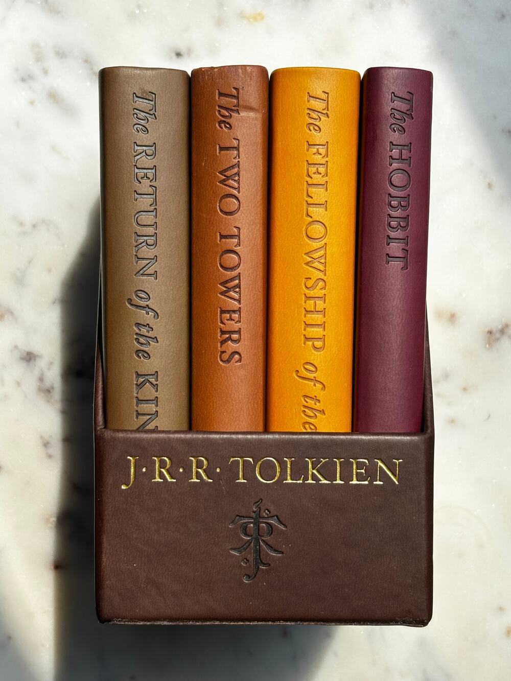 Hobbit & Lord of the Rings Deluxe Pocket Boxed Set Tolkien Leatherette 4-Book